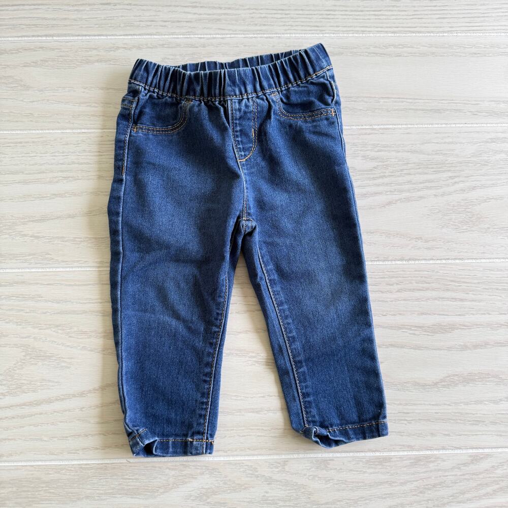 Crazy 8 Baby Girl Pull-On Stretch Denim Jeans – Size 12–18M